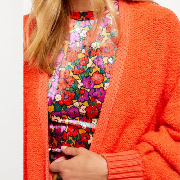 Free People Snow Drop Cardigan Sweater in Saturn Combo M - NEW - Picture 5 of 16